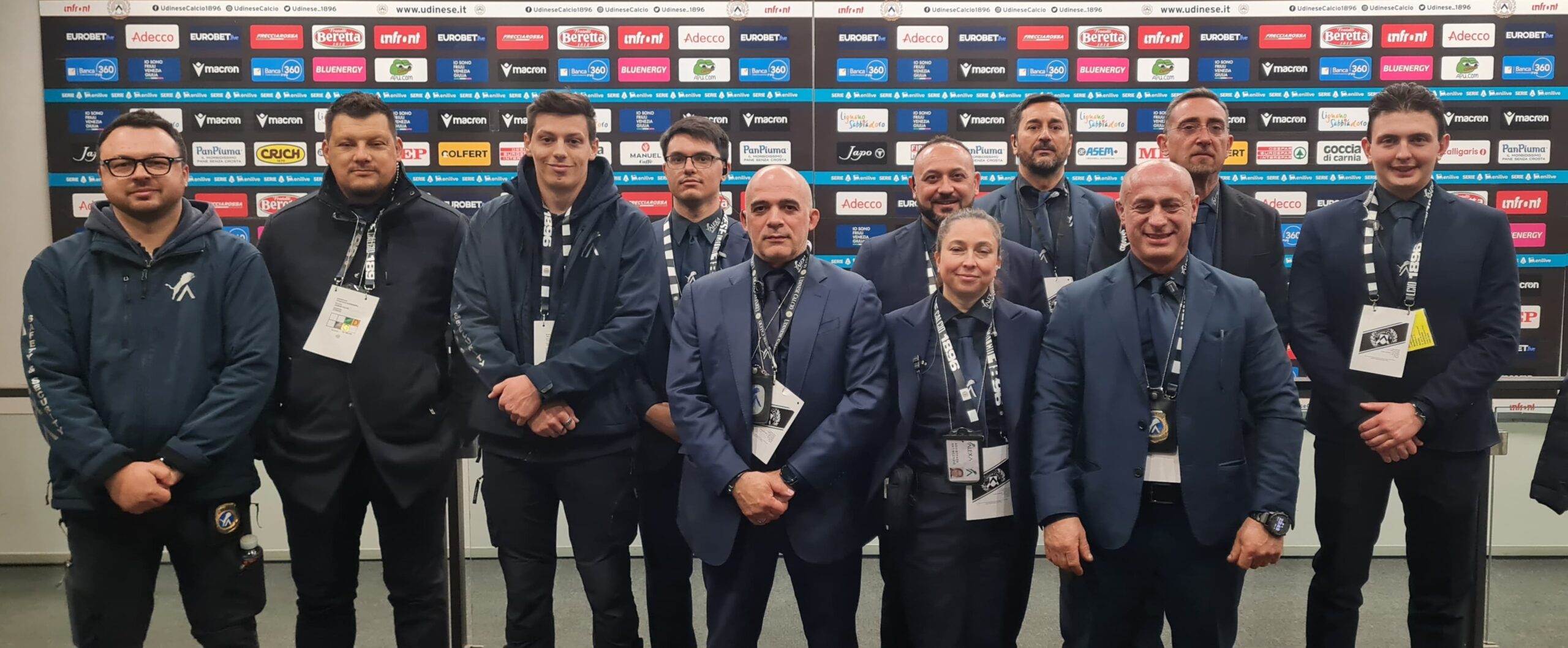 Partita dell'Udinese Calcio presso il Bluenergy Stadium di Udine