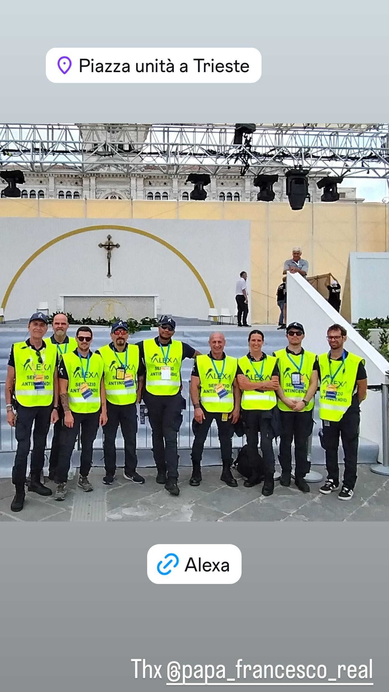 Visita di Papa Francesco in Piazza Unità d'Italia a Trieste