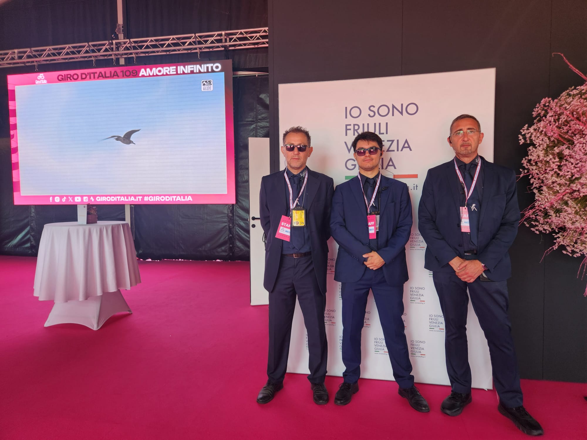 Stand Promoturismo FVG in occasione del Giro d'Italia a Piancavallo